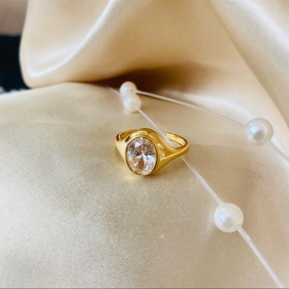 💕Last one 18K Goldplated Stone 925 Ring - Picture 9 of 10